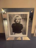 2x Spiegel met Monroe afbeelding 40x50, Ophalen, Gebruikt, Foto of Poster, Minder dan 50 cm