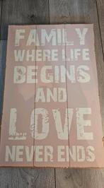 Houten bord met tekst - 40x60 cm, Ophalen, Gebruikt