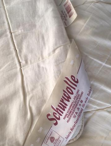 Schurwollen deken 135x220cm extra lang bovenkant katoen beschikbaar voor biedingen