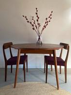 Midcentury vintage teak eettafel uitschuifbaar, Huis en Inrichting, Tafels | Eettafels, Ophalen, Gebruikt, Vijf personen of meer