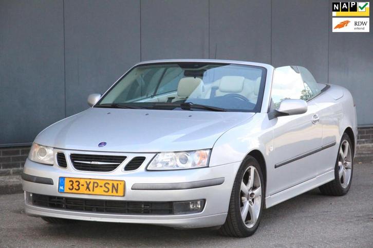 Saab 9-3 Cabrio 1.8t Vector Xenon/Leer/Navigatie/Parkeersens, Auto's, Saab, Bedrijf, Te koop, Saab 9-3, ABS, Airbags, Airconditioning