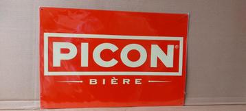 Groot zeldzaam reclamebord Picon (60 x 40 cm)