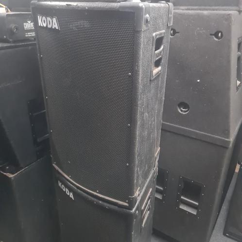 KODA   15 inch 3weg speakers   300 watt, Audio, Tv en Foto, Luidsprekers, Gebruikt, 120 watt of meer, Overige merken, Ophalen