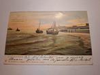 Scheveningen Strangezicht met Boten - Trenkler Uitgave, Ophalen of Verzenden, Voor 1920, Gelopen, Zuid-Holland