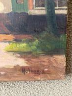 Schilderij van een huis, Antiek en Kunst, Ophalen of Verzenden