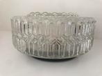 Vintage Glazen Plafonnière / Plafondlamp - Massive, Ophalen of Verzenden
