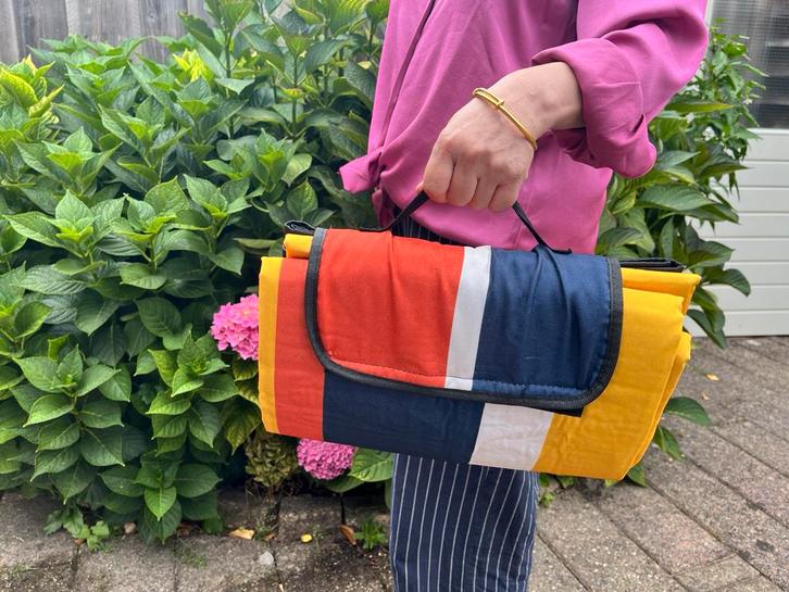 Picknickkleed / Strandkleed – Opvouwbaar en waterdicht, Hobby en Vrije tijd, Picknickmanden, Gebruikt, Zonder inhoud, Ophalen