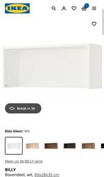 3x BILLY Bovendeel, wit, 80x28x35 cm - Nieuw in verpakking, Nieuw, Minder dan 100 cm, 25 tot 50 cm, Overige materialen