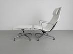 Vitra EA 124 + 125, Chroom, Snow White, Huis en Inrichting, Ophalen, Gebruikt, Leer