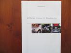 Honda Immer in Bewegung (okt. 2000) Modellenoverzicht, Boeken, Auto's | Folders en Tijdschriften, Nieuw, Honda, Ophalen of Verzenden