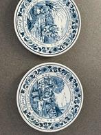 Twee Delfts Blauwe Wandborden – Herfst & Lente ZGAN, Ophalen of Verzenden