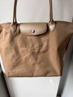 Longchamp Le Pliage Beige Goud, Sieraden, Tassen en Uiterlijk, Ophalen of Verzenden, Gebruikt, Beige, Handtas