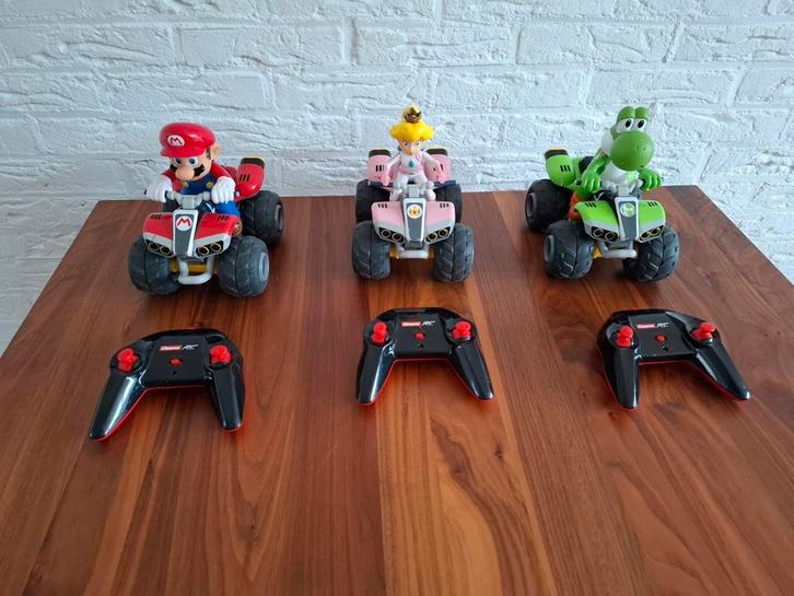 Carrera RC auto Mario, Peach en Yoshi, Kinderen en Baby's, Speelgoed | Actiefiguren, Gebruikt, Ophalen of Verzenden