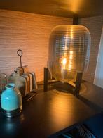 lamp rookglas, Huis en Inrichting, Lampen | Tafellampen, Ophalen, Gebruikt, Minder dan 50 cm