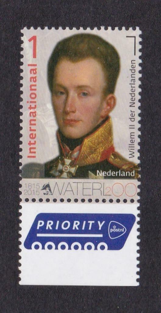 2015 Slag bij Waterloo Willem II 3309 postfris, Postzegels en Munten, Postzegels | Nederland, Postfris, Na 1940, Verzenden