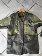 Leer met suède damesjas, maat 46, Ophalen, Gedragen, Maat 46/48 (XL) of groter, Groen