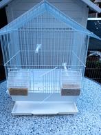 Zeer nette witte vogelkooi incl alle toebehoren 25.00 zie be, Ophalen, Zo goed als nieuw
