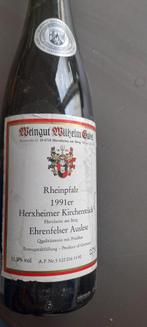 Ehrenfelser Auslese Rheinpfalz 1991, Ophalen, Nieuw, Frankrijk, Rode wijn