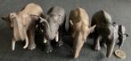 S01 - Schleich Olifant 5 stuks, Ophalen, Zo goed als nieuw, Wild dier, Beeldje of Figuurtje