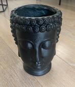 Bloempot (Boeddha) zwart,, 18x23cm hoog, nieuwstaat, Overige materialen, Zo goed als nieuw, Overige vormen, Tuin