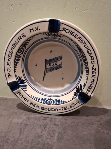Vintage Asbak P.J. Endenburg Gouda beschikbaar voor biedingen