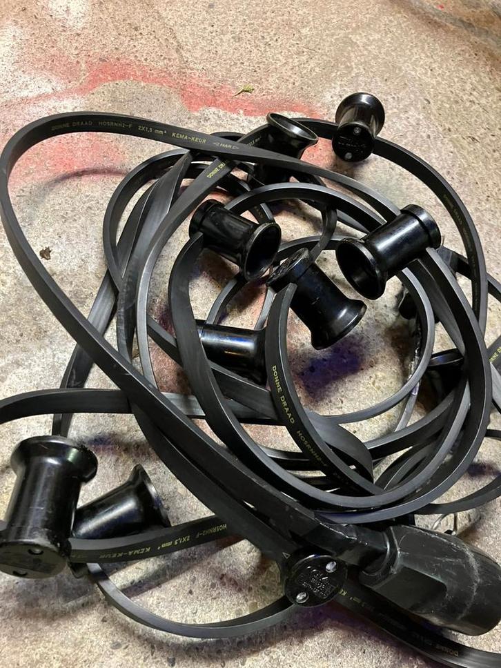 Prikkabel feestverlichting diverse, Tuin en Terras, Buitenverlichting, Gebruikt, Overige typen, Overige materialen, Minder dan 50 watt