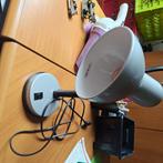 Retro Bureaulamp Grijs max 60 W, Ophalen of Verzenden, Gebruikt, Metaal, Minder dan 50 cm