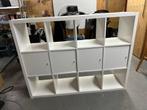Witte Kallax kast ikea, Ophalen, Kunststof, 100 tot 150 cm, Zo goed als nieuw