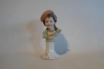 Capodimonte Nico Venzo Beeldje Kinder Hoofd beschikbaar voor biedingen