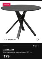 MARIEDAMM Tafel -105cm Met tafelzeil op maat bescherming., Ophalen, Rond, Nieuw, Modern