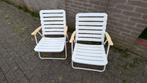 Campingstoeltjes campingstoelen 2 stuks wit, Caravans en Kamperen, Kampeermeubelen, Ophalen of Verzenden, Campingstoel