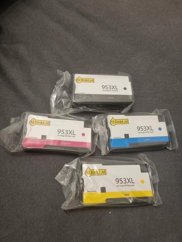 Nieuwe Inkt 953XL set, Computers en Software, Printers, Gebruikt, All-in-one, Inkjetprinter, Faxen, Kleur printen, Kopieren, Scannen