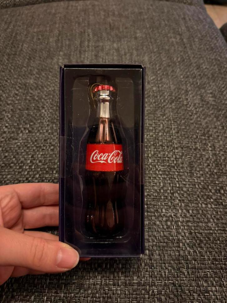 Coca cola kerstbal Albert Heijn glazen glas hanger ornament, Diversen, Kerst, Nieuw, Ophalen of Verzenden