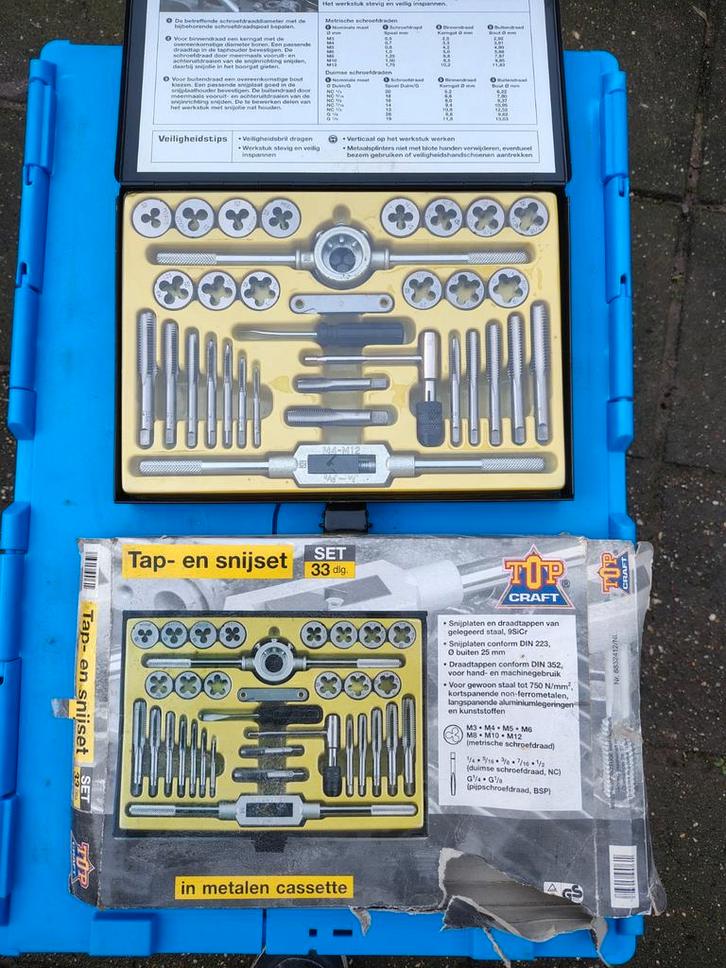Tap- en snijset, Auto diversen, Autogereedschap, Gebruikt, Ophalen of Verzenden