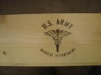Medical department U.S.A kist bauer en black, Amerika, Kist of Geocache, Ophalen of Verzenden, Landmacht