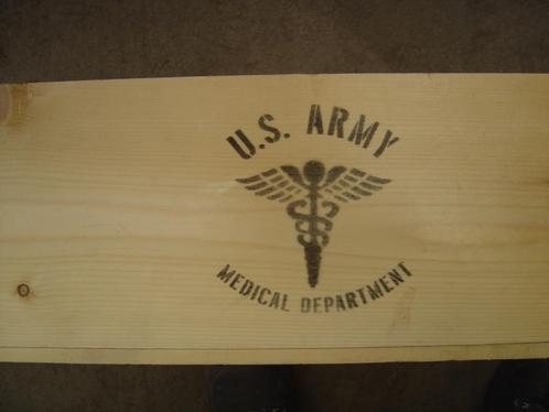 Medical department U.S.A kist bauer en black, Verzamelen, Militaria | Tweede Wereldoorlog, Landmacht, Kist of Geocache, Amerika