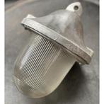 Lamp, Glazen lamp, Vintage lamp, Hanglamp, Industriële lamp, Huis en Inrichting, Ophalen, Glas, Minder dan 50 cm