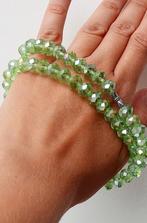 Groene kristallen ketting green crystal necklace, Groen, Overige materialen, Met kristal, Ophalen of Verzenden