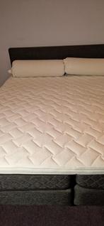 2 persoons bed met topper, Gebruikt, Zwart, Tweepersoons, Ophalen of Verzenden