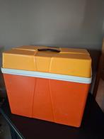 Retro Koelbox Oranje, Bruin & Geel. Jaren 70, Ophalen of Verzenden, Gebruikt, Koelbox, Koelelement