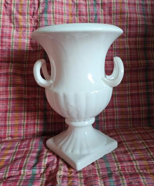 Antieke Delfts Wit vaas met handgrepen ca. 1930-1950, Antiek en Kunst, Antiek | Keramiek en Aardewerk, Ophalen of Verzenden