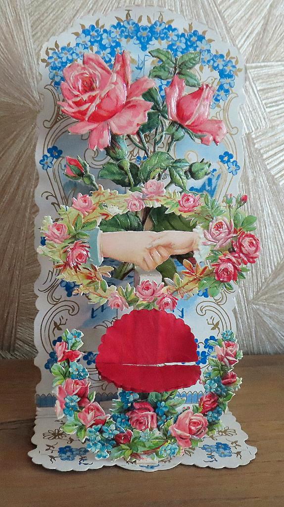 Antieke bruids uitklapkaarten/pop up /uit 1917/ nr 1 t/m 14, Antiek en Kunst, Antiek | Overige Antiek, Ophalen of Verzenden