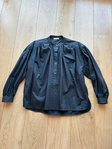 Anine Bing: mooie zwarte blouse met ballon mouwen, maat M. beschikbaar voor biedingen
