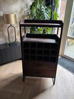 Wijnkast met 2 lades en 15 vakken, Gebruikt, 100 tot 150 cm, Met lade(s), 25 tot 50 cm