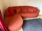 Gebruikte Oranje rode Hoekbank, Ophalen, Gebruikt, Tweepersoons, 75 tot 100 cm