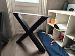 Stalen tafelpoten totaal 4 stuks, Huis en Inrichting, Tafelonderdelen, Ophalen, Minder dan 50 cm, 50 tot 100 cm, Rond