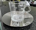 Nespresso kopjes met RVS schotel, Huis en Inrichting, Keuken | Servies, Ophalen, Nieuw, Overige stijlen, Kop(pen) en/of Schotel(s)
