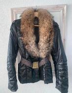 Just Cavalli jas met bontkraag  maat L nieuw staat, Ophalen of Verzenden, Zo goed als nieuw, Maat 42/44 (L), Zwart