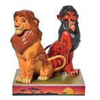 Disney traditions scar/ versus mufasa in doos, Ophalen, Zo goed als nieuw, Beeldje of Figuurtje