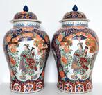 Stel GROTE Oude Chinees Porseleinen Balustervazen Qianlong g, Ophalen